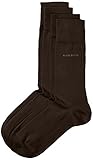 Hugo Boss Men's 2 Pair Plain 75% Cotton Socks 8.5-11 Men's Dark Brown
