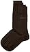 Hugo Boss Men's 2 Pair Plain 75% Cotton Socks 8.5-11 Men's Dark Brown