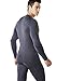 TSLA Men's Thermal Wintergear Compression Baselayer Long Sleeve Top, Thermal Athletic(yud34) - Dark Grey, XX-Large