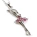 SoulBreezeCollection Light Pink Dancing Ballerina Dancer Ballet Pendant Necklace Charm