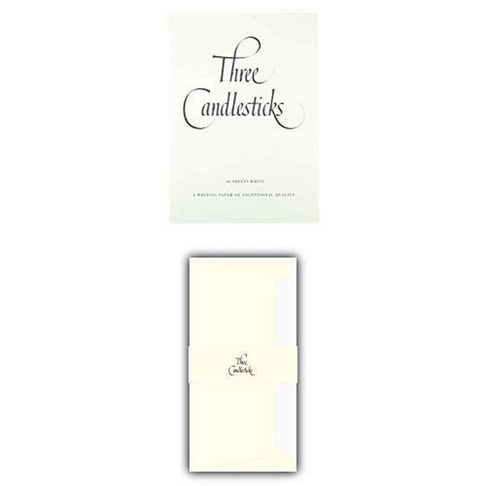 Three Candlesticks A4 Writing Pad, 40 Sheets with Envelopes