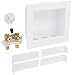 Oatey 38568 Quadtro Washing Machine Outlet Box Copper Sweat Tail Piece, Single Lever, 2" Hub