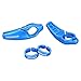 BONMIXC Bike Grips Ergonomic Non-Slip Mountain Bike Grips with Horns Bicycle Grips Shock Absorption Aluminum Alloy Rings Locking