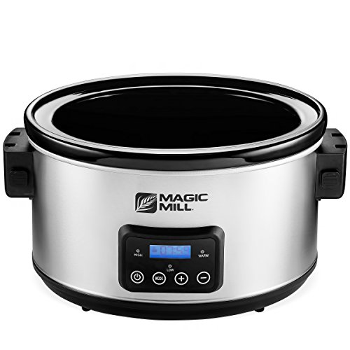 Magic Mill 8.5 Quart Slow Cooker Crock Pot, Digital Programmable, 20