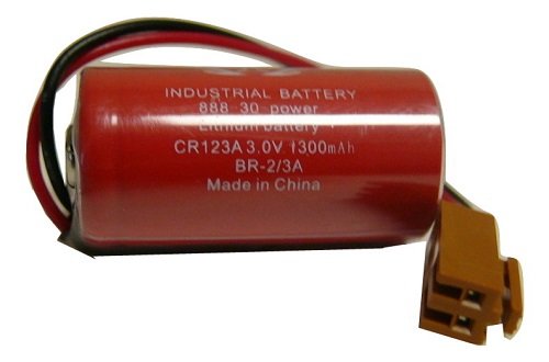 BR2/3A-C with plug 3V 1300mah PLC Battery New BR2/3A BR23A