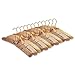 FLORIDA BRANDS Padded Clothing Fabric Hangers for Women - Earth Tone, Set of 12 Premium Coat Hangers for Closet, Bride Hanger for Wedding Dress, Sweater