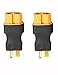Deans to XT60 Connector Adapter,KCRTEK 4PCS XT60 Female to Male Deans T Plug Connector Adapter No Wires RC LiPo Battery Connectors