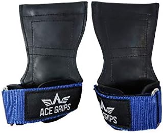 Ace Grips PRO - Kevlar Double Stitched Versa Lifting Gloves Grips Straps Hooks. Superior Alternative to Power Hooks, Wrist Wraps & Gym Straps. Perfect For Bodybuilding, Weightlifting, Deadlifts & More