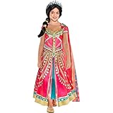Party City Aladdin Pink Jasmine Costume for Children, Size Small, Includes a Fancy Pink Dress with a Matching Shawl