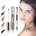 Pawaca Eyebrow Gel - Lasting Eyebrow Gel for Waterproof Eyebrow Makeup, Duo Eyebrow Brush & Create Natural Looking Brows, Good Gift for Friends