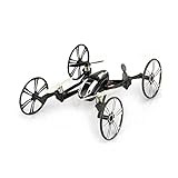 Babrit Elite 6-Axis Gyro RC Quadcopter 2.4Ghz 4-in-1 RC Drone Quadcopter RC Flying Car Remote Control Drone with HD Camera - Black