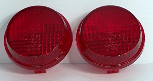 Chrome GlowTSL-HR Replacement Turn Signal Lenses for Honda Cruisers - Also Kawasaki Vulcan (Red)