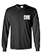 FIRE Rescue - HI VIS Reflective - Duty - Long Sleeved Tee, XL, Black