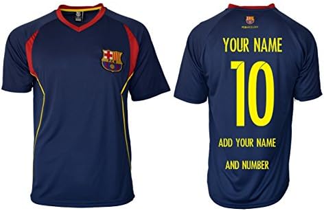 FC Barcelona Soccer Training Jersey Performance Customized Any Name (M, NAVY T1E27)