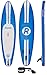 iRocker Paddle Boards Inflatable 10’ 6” Thick SUP Package (Blue + Leash)