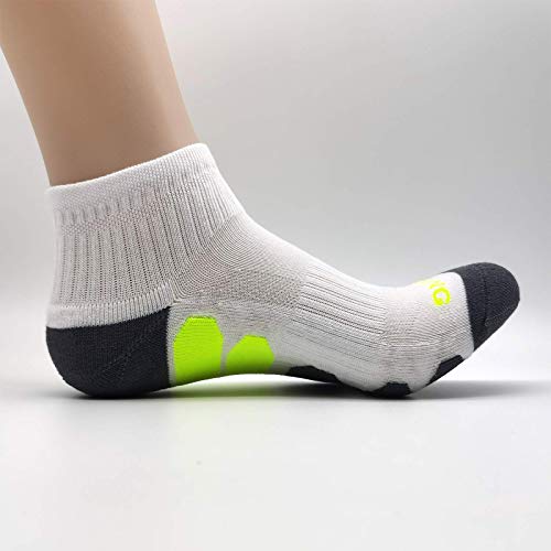 BERING Men's Athletic Ankle Socks for Workout Running Tennis, Size 912