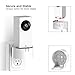 Compatible with Wyze Cam Pan Wall Mount, 360 Degree Swivel AC Outlet Wall Plug Mount Stand Holder Bracket for Wyze Cam Pan- No Messy Wires or Wall Damage by KASMOTION [Upgrade Version]