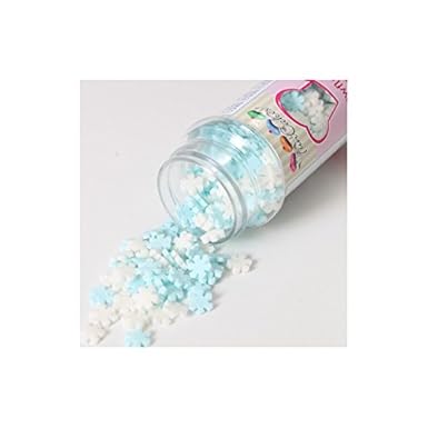 FunCakes Zuckerstreusel Schneeflocken, Weiß/Blau