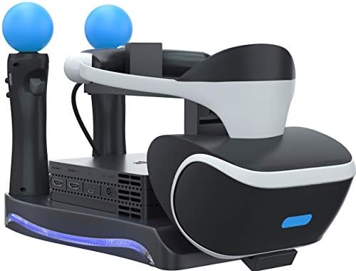 Skywin Psvr Stand Charge Showcase And Display Your Ps4 Vr Headset And Processor Compatible With Playstation 4 Psvr Showcase And Move Controller Charging Station Amazon Com Au Video Games