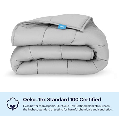 image for LUNA Kids Weighted Blanket | 10 lbs - 41x60 - Twin Size Bed | 100% Oek