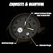 Men's Quartz Wrist Watch Waterproof Analog Roman Numeral Casual Watch with Second Dial Leather Watches -Brown