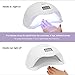 48W LED Nail Dryer UV Curing Professionally For All Gel Nails Toe Nail Auto On/Off Sensor Upgraded with 4 Timer Setting Home and Salon (48W Nail Dryer)
