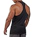 Magiftbox Men's Muscle Workout Tank Tops Gym Shirts T189_Black_US-L