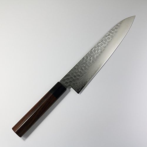 Norisada VG10 46Layer Hammered Damascus Chef's Knife 8.25-Inch (210mm) Rosewood Handle