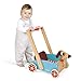 Janod Crazy Doggy Cart – Wooden Walker with Storage – Ages 1+ - J05995