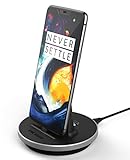 OnePlus 6 Charger, Encased USB C FastCharge Power Stand with Fast Charging Power Cable (ac Power Adapter Sold Separately) Rapid Quick Charge Dock with Non-Slip case Friendly Design (OnePlus 6 T)