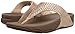 FitFlop Women's Glitzie Toe-Thong Sandal, Nude, 8 M US