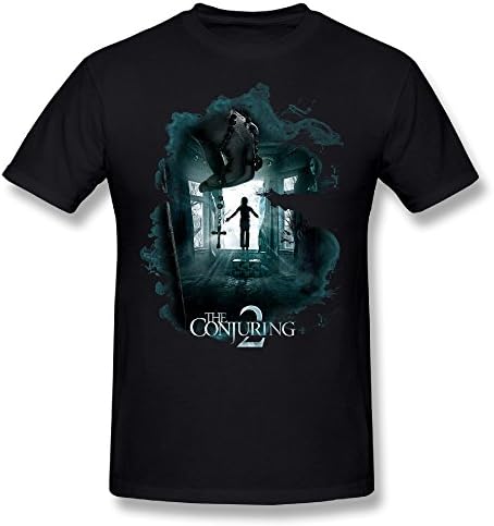 Toomi Men's Film The Conjuring 2 The Enfield Poltergeist Poster T-shirts Black Medium