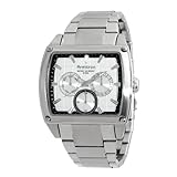 Armitron Men's 204590SVSV Square Stainless Steel Multi-Function Dress Watch