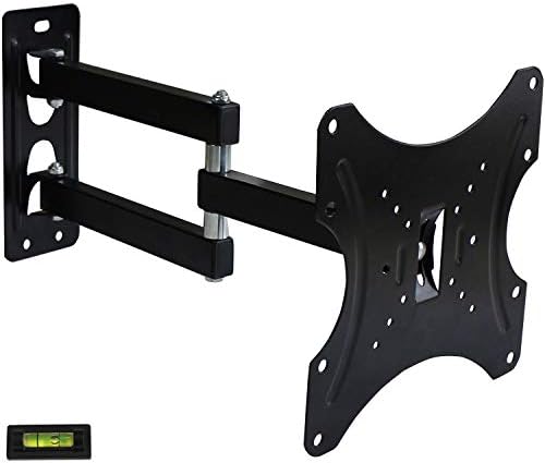 TV Wall Mount Bracket Full Motion Dual Articulating Arm for 15" 17" 19" 20" 22" 24" 26" 27" 29" 30" 32" 36" 37" 42" Samsung LG Sony TV LCD LED Max VESA 200x200mm with Tilt, Swivel and Rotation