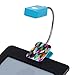 WITHit Clip On Book Light - Ziggy - Square LED Reading Light with Clip for Books and eBooks, Reduced Glare, Portable and Lightweight, Cute Bookmark Light for Kids and Adults, Batteries Included