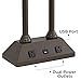 Regency Hill Charlton Traditional Desk Table Lamp with Hotel Style USB and AC Power Outlet in Base 26