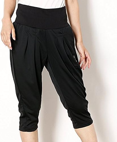 Amazon リーボック Reebok Reebok リーボック レディースパンツ ユルスリム カプリパンツ2 623ブラック J M パンツ 通販