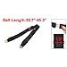 SODIAL(R) Black Adjustable Two Point Auto Car Safety Seat Belt Lap Seatbelt