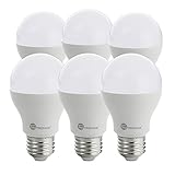 TaoTronics LED Light Bulbs 60 Watt Equivalent, A19 LED Bulbs, Daylight, 5000K, E26 Socket, Not Dimmable - Pack of 6