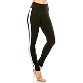 LA12ST Women's Rise Culottes Casual Wide Pants Solid Palazzo One Size Trouser Pants