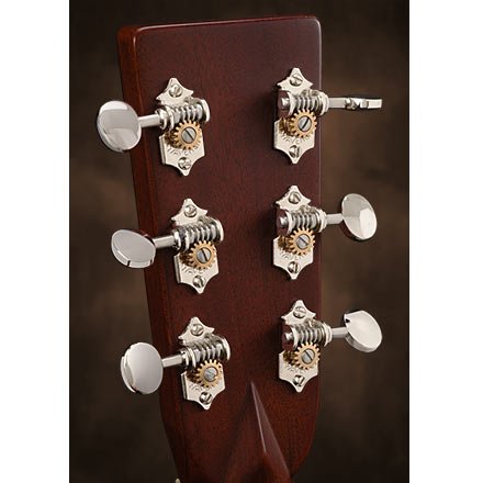 Waverly Guitar Tuners with Vintage Oval Knobs, for Solid Pegheads, Nickel, 3L/3R