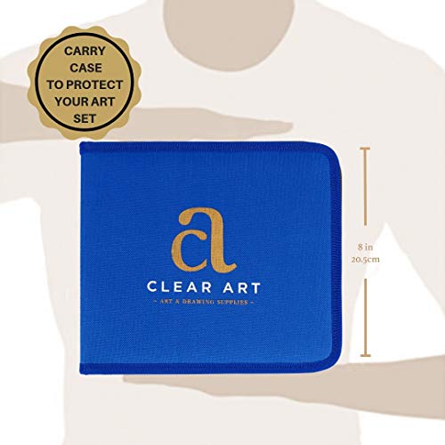 Drawing Kit Drawing Pencils Sketch Pencils 36 Piece Sketch Kit with Case A5 Sketch Pad