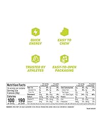 Cápsulas masticables Clif Bloks energizantes, Mora, 2.1 oz, FOOD6159, 18, 18