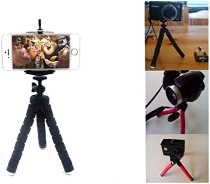 GGYY(TM) Mini Flexible Tripod cell phone tripod stand Sponge Octopus Stand Tripod Mount/Holder For Gopro iPhone Samsung Galaxy Camera Video etc (Dark Black)