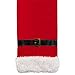 DII Christmas Table Décor Holiday Season Tabletop Decoration, Table Runner, 14x72, Red Santa Claus Belt