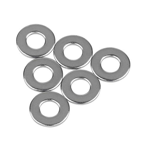 Favordrory 1/4" Stainless Flat Washer, 5/8" Outside Diameter, 304 Stainless Steel, 100 PCS