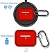 Airpods Pro Case Cover,Doboli Silicone Protective Skin Case for Airpod Pro Red
