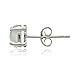 Sterling Silver Cabochon Stone Oval 6x4mm Prong-set Stud Earrings
