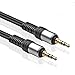 TNP Premium Gold Plated 3.5mm Audio Cable (50 Feet) - Male to Male AUX Auxiliary Stereo Headset Jack Adapter Wire Cord Plug Connector for iPhone iPod iPad, Android Smartphone Tablet, Home Car System