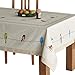 Maison d' Hermine Table Cloth Rectangle Table 100% Cotton 60 x 90 Inches Tablecloth Reusable Decorative for Dining Room, Farmhouse, Home, Party, Festive & Wedding Spring Summer - Birdies On Wire